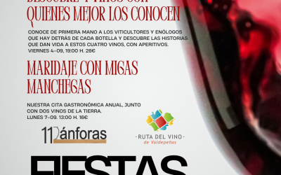 10 años de Fiestas del Vino en 11 Ánforas, descubre nuestra programación.